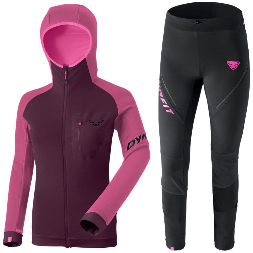 Komplet DYNAFIT Radical PTC W JKT Magenta + DYNAFIT Alpine Warm Pants W Black - SETY - Turistické oblečenie - 1