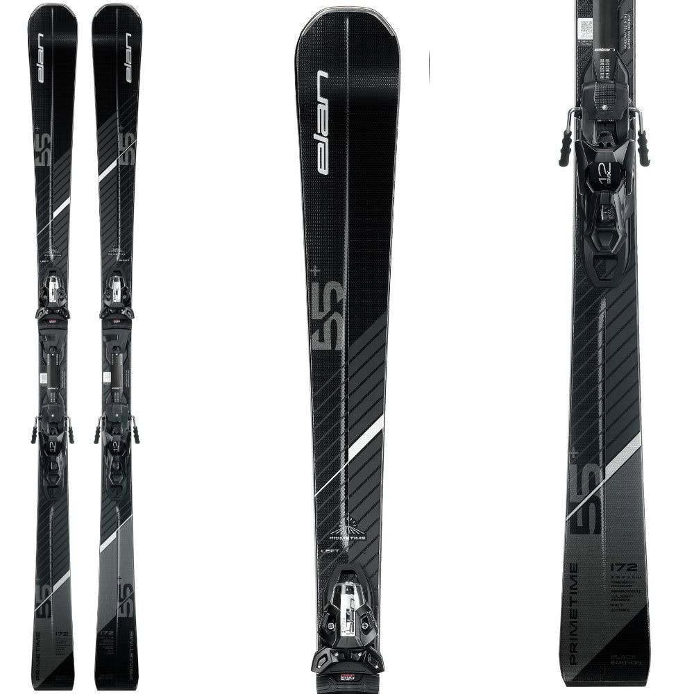 Zjazdové lyže ELAN Primetime 55+ Black Edition Fusion X + viazanie EMX 12.0 - Pánske lyže - 1