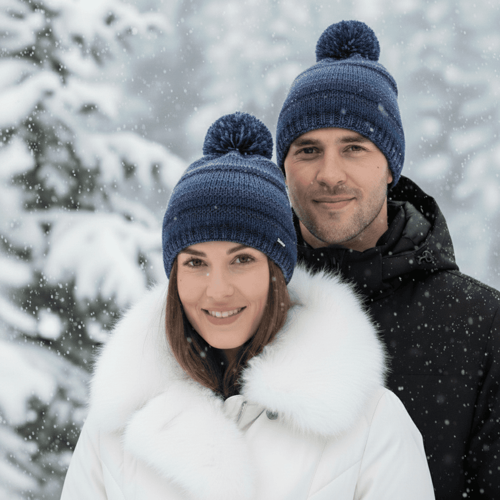 Zimná čiapka EISBÄR Mikata Pompon MÜ Blue - Čiapky - 2