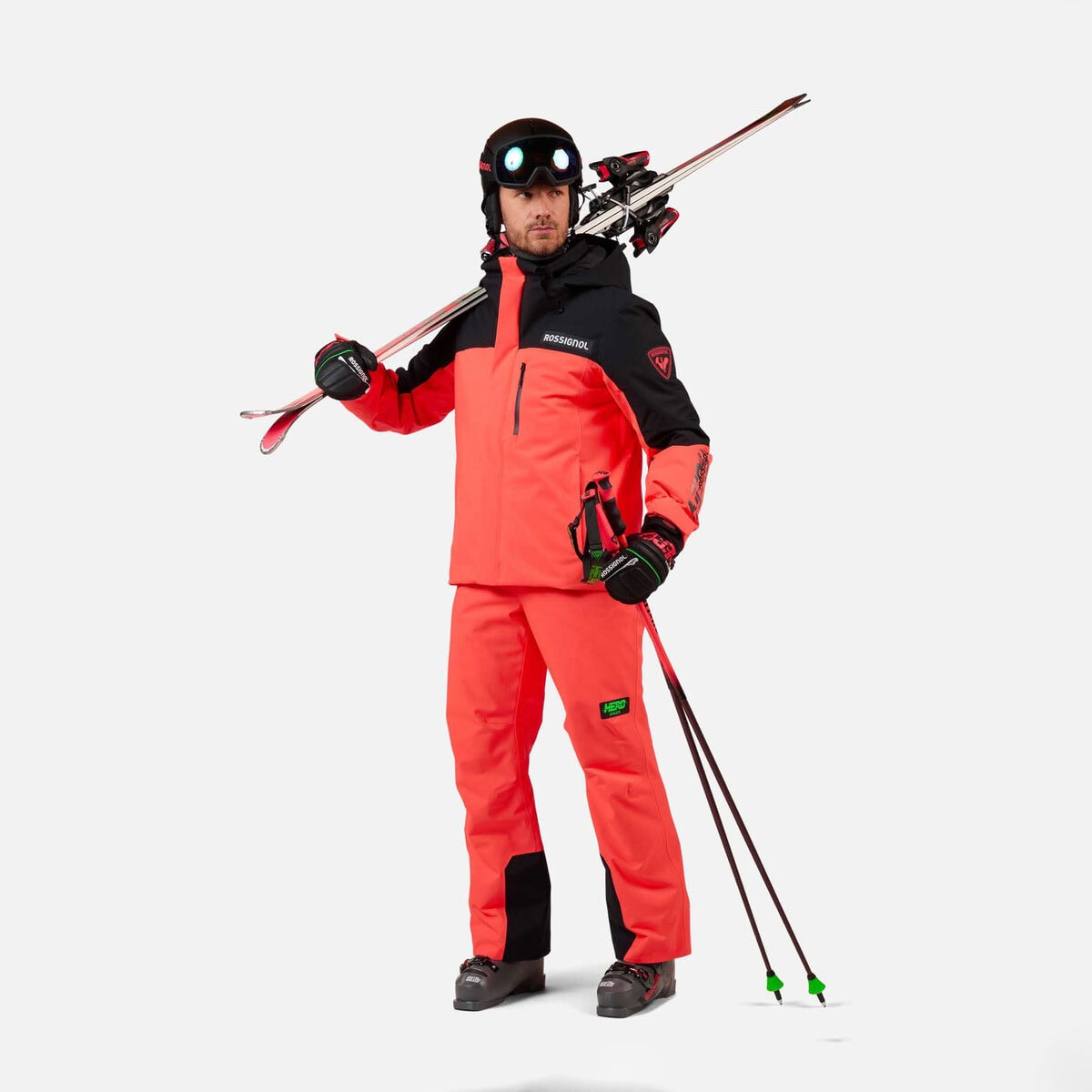 Lyžiarske nohavice ROSSIGNOL Hero Insulated Ski Pant Neon Red - Lyžiarske nohavice - 9