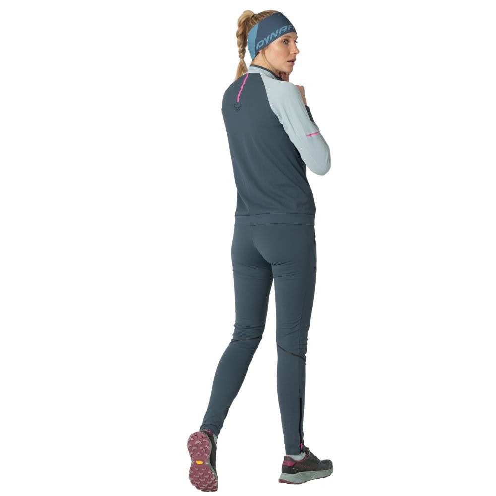 Funkčné tričko DYNAFIT Alpine Longsleeve 1/2 Zip Tee W Cloud Blue - Dámske oblečenie - 3