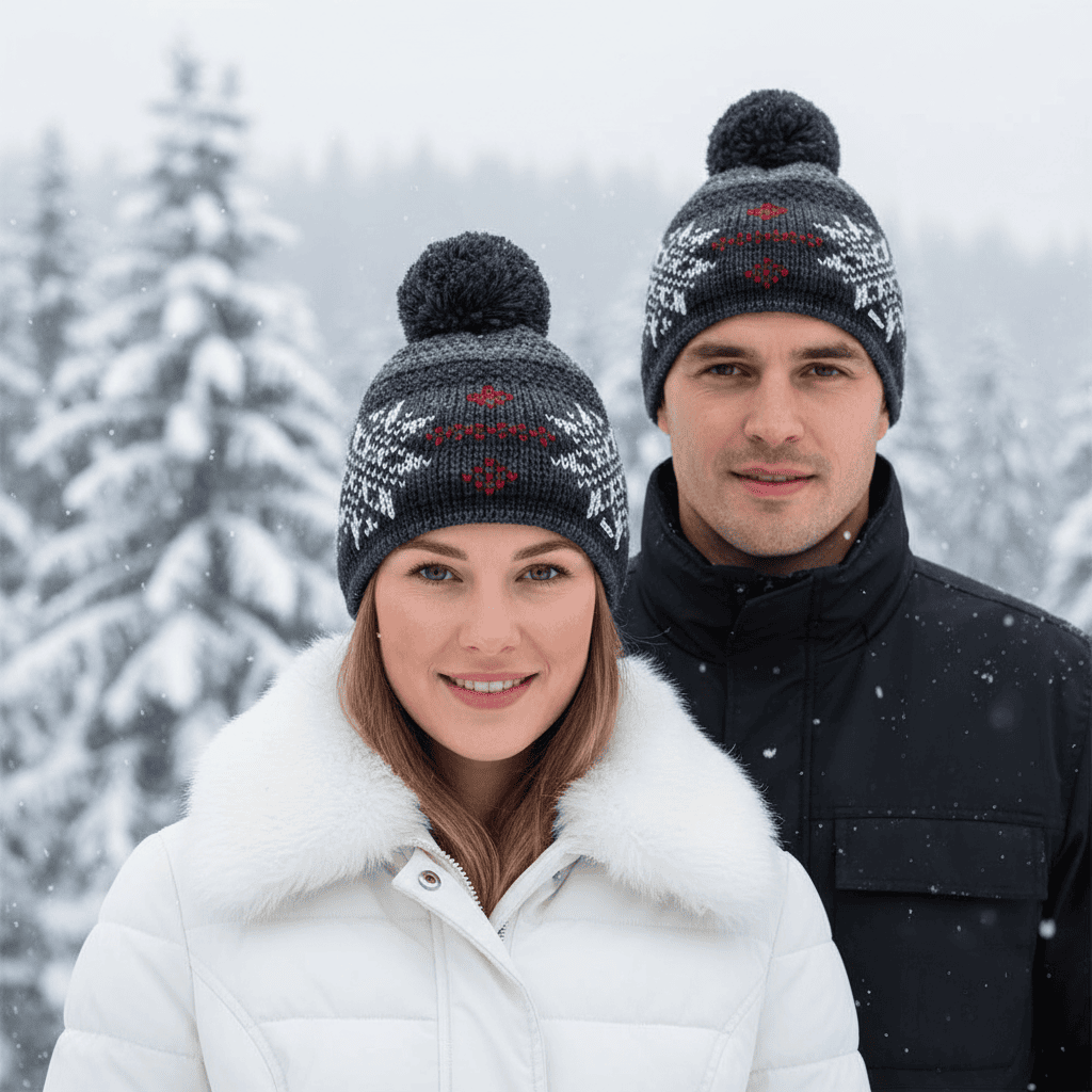 Zimná čiapka EISBÄR Ike Pompon MÜ Grafit - Čiapky - 2