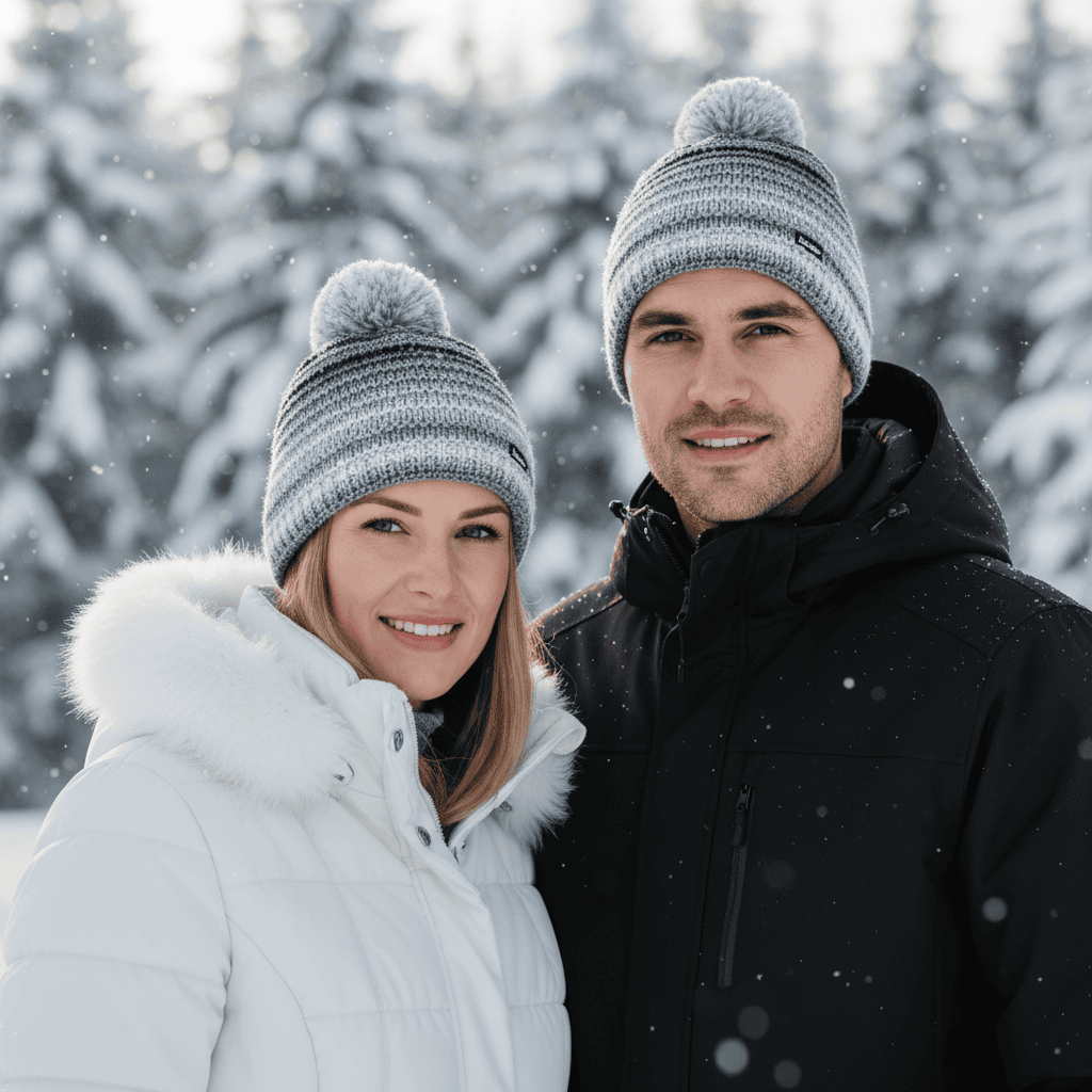 Zimná čiapka EISBÄR Mikata Pompon MÜ Silver - Čiapky - 2