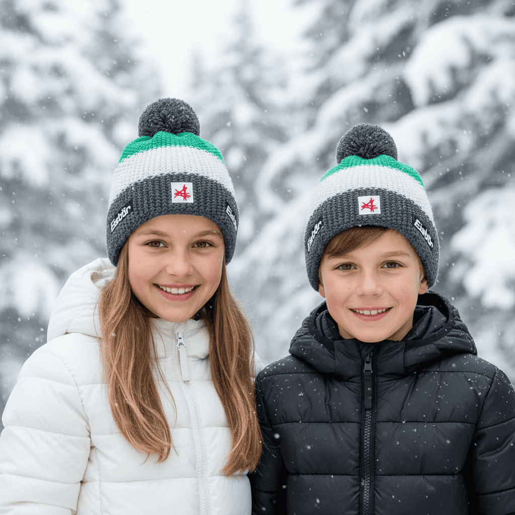 Zimná čiapka EISBÄR Star Pompon MÜ SA Kids Lime Green - Zimné čiapky - 2