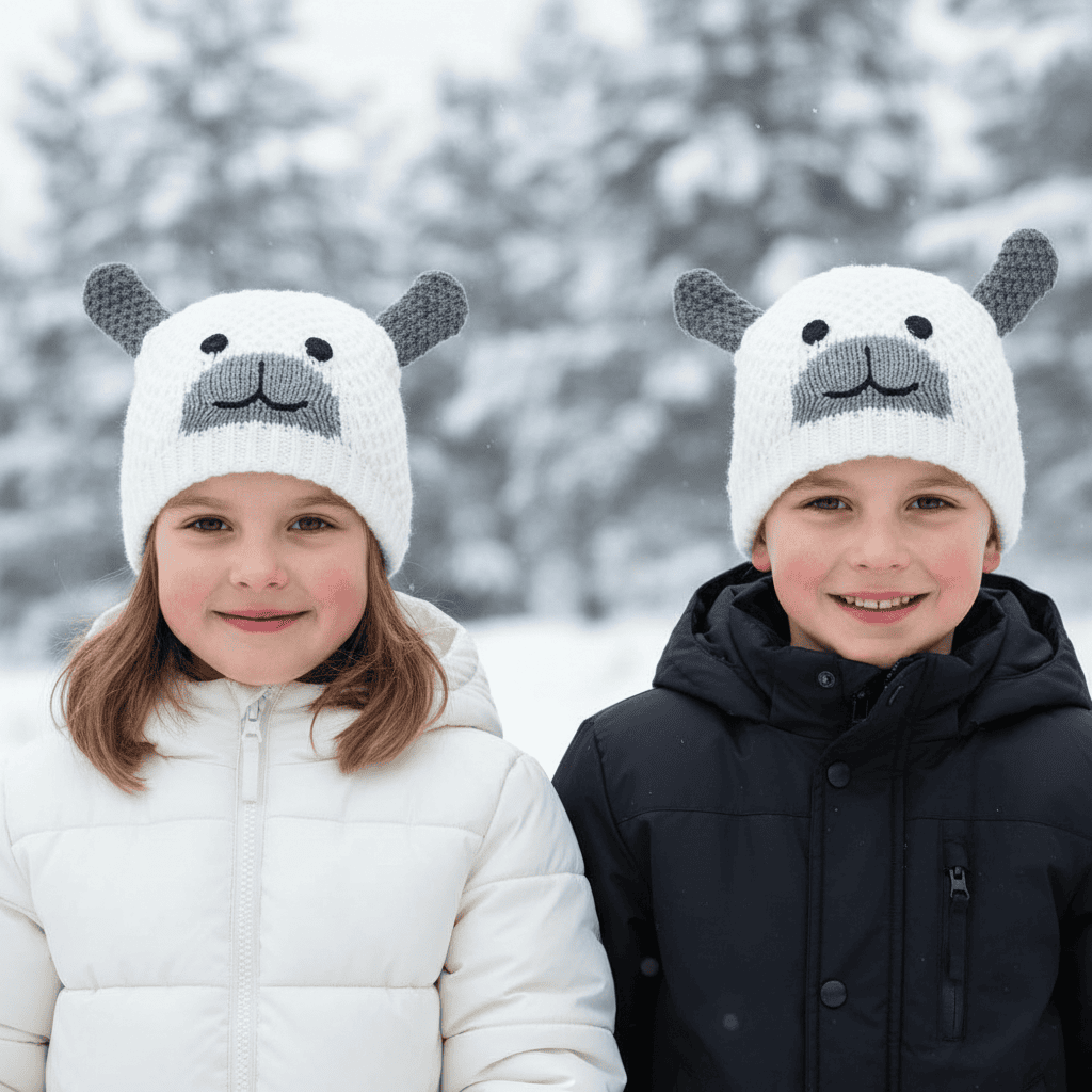 Detská zimná čiapka EISBÄR Grizzly Kids White - Zimné čiapky - 2