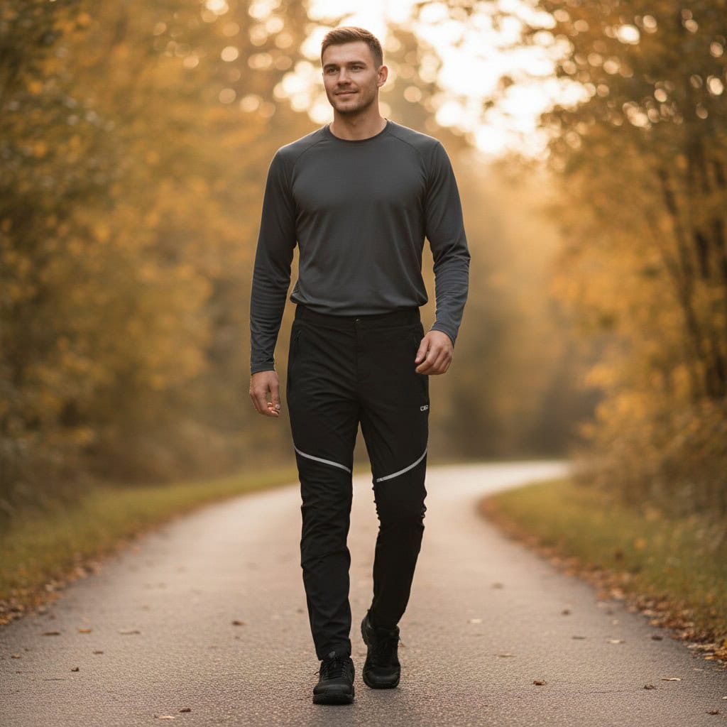Nohavice CAMPAGNOLO Pant Hybrid Black - Nohavice na bežky a skialp - 4