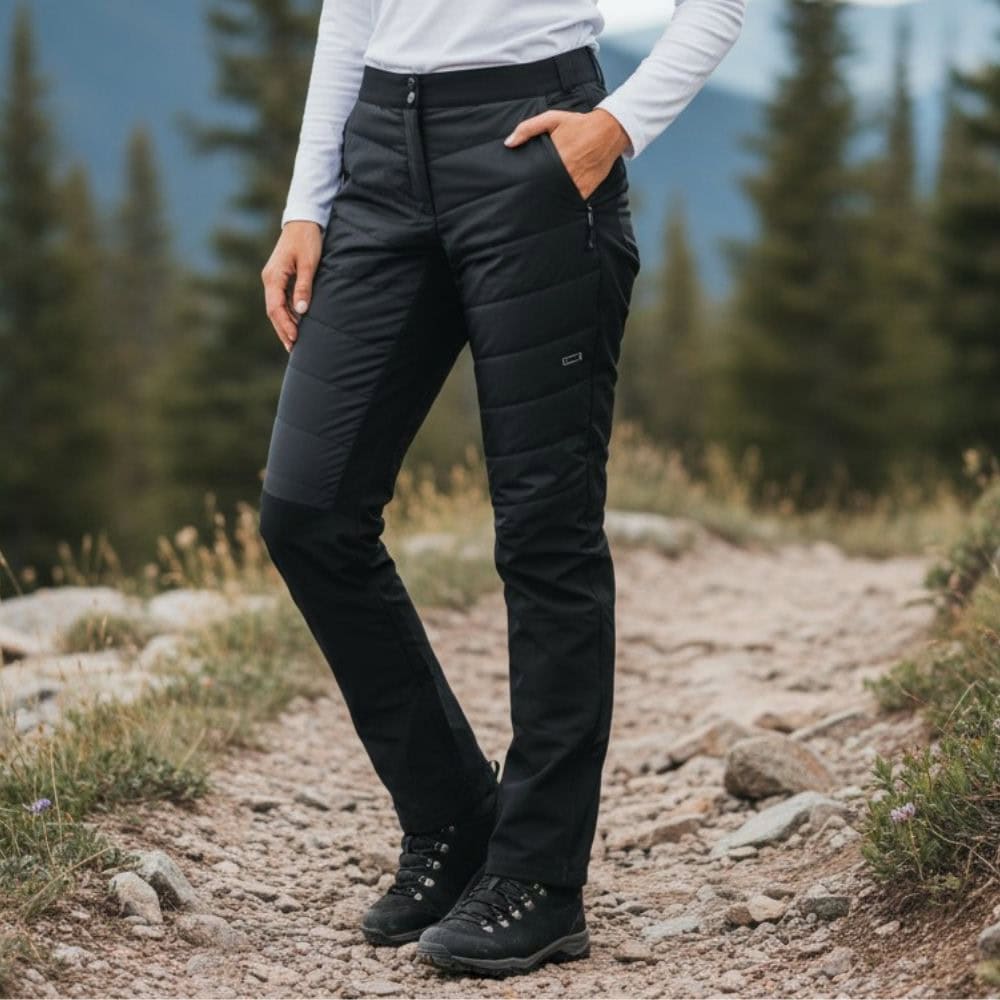 Nohavice CAMPAGNOLO Woman PrimaLoft Pant Black/Grey - Nohavice na bežky a skialp - 5