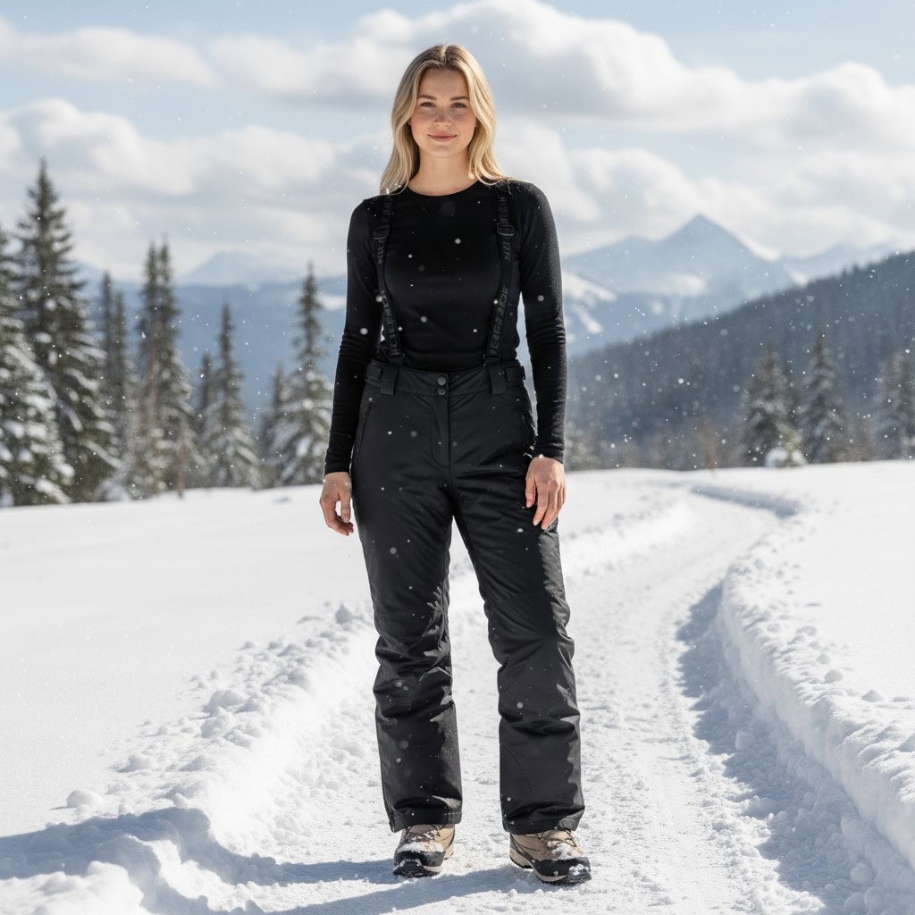 Dámske nohavice ICEPEAK Trudy Black - Lyžiarske nohavice - 2