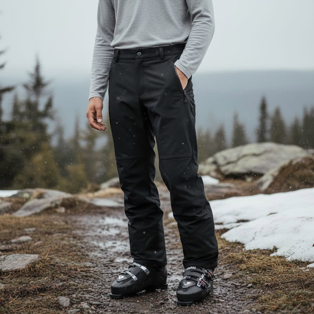 Lyžiarske softšelové nohavice ICEPEAK Ripa Black - Lyžiarske nohavice - 1