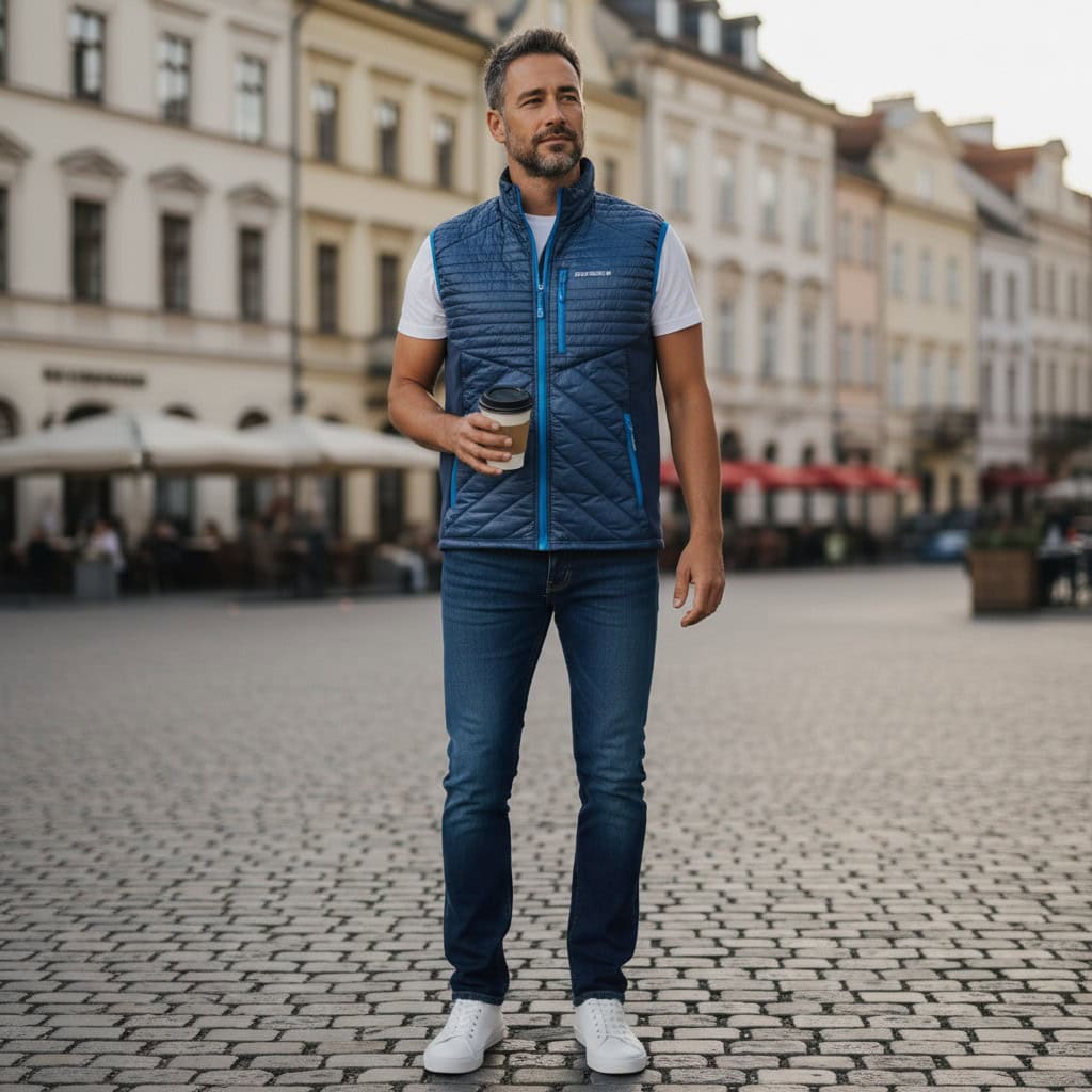 Pánska vesta ICEPEAK Bjorn Blue - Bundy & Vesty - 2