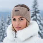 Zimná čelenka EISBÄR Elena Crystal STB Beige