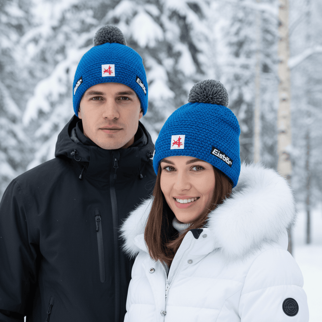 Zimná čiapka EISBÄR Jamie Pompon SA Blue - Čiapky - 2