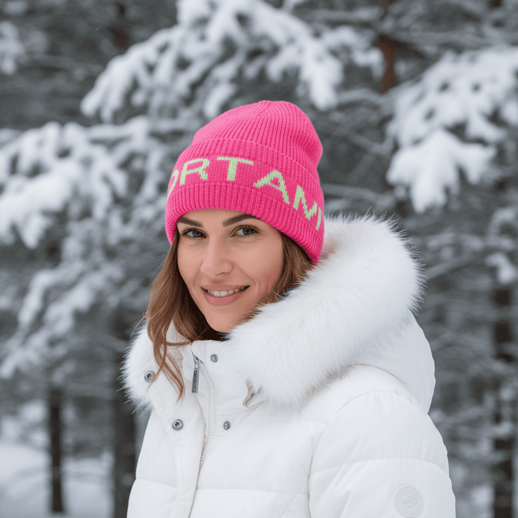 Čiapka SPORTALM Hamburg SKI- Neónová ružová - Čiapky - 2