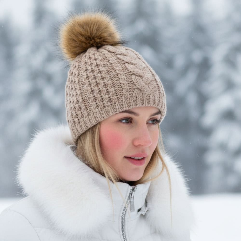 Zimná čiapka EISBÄR Afra Lux MÜ  krémová - Čiapky - 2