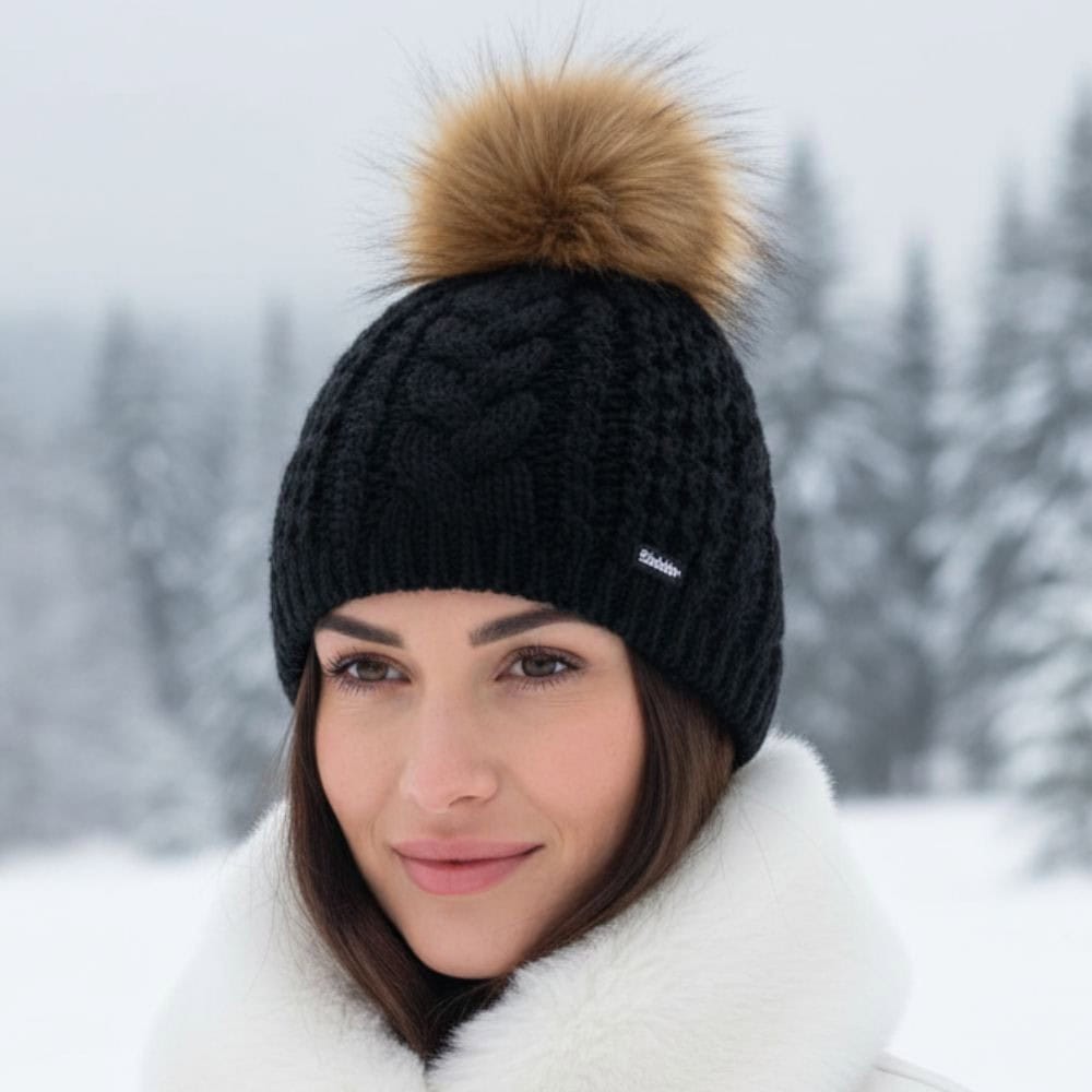 Zimná čiapka EISBÄR Afra Lux  Mü čierno-sivá - Čiapky - 2