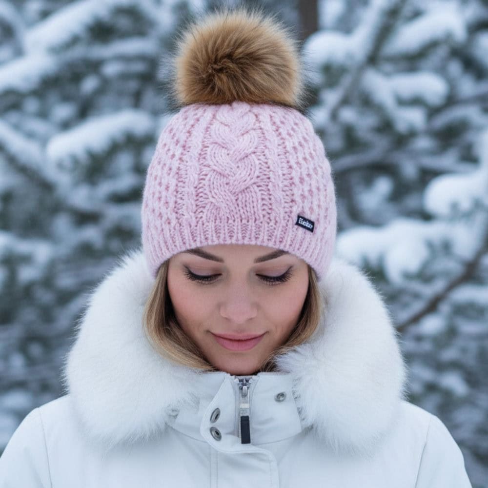 Zimná čiapka EISBÄR Afra Lux MÜ Pink - Čiapky - 1