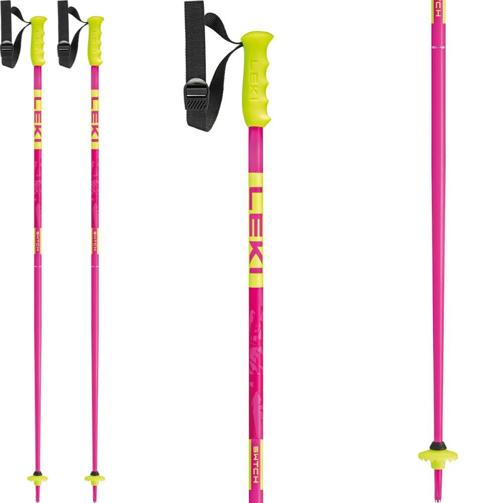 Lyžiarske palice LEKI Swtch Pink Neon Yellow - Pánske palice - 1