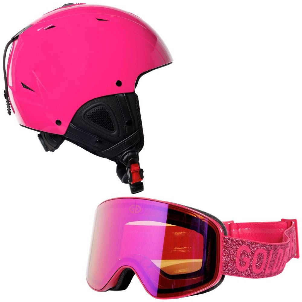 Lyžiarska prilba s okuliarmi GOLDBERGH Khloe Passion Pink & Protégé Pink - Dámske prilby - 1