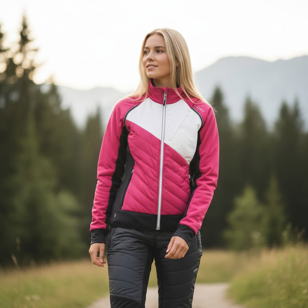 Komplet na bežky CAMPAGNOLO Woman Jacket s odopínateľnými rukávmi + nohavice Campagnolo PrimaLoft Pant - SETY - Skialpové oblečenie - 2