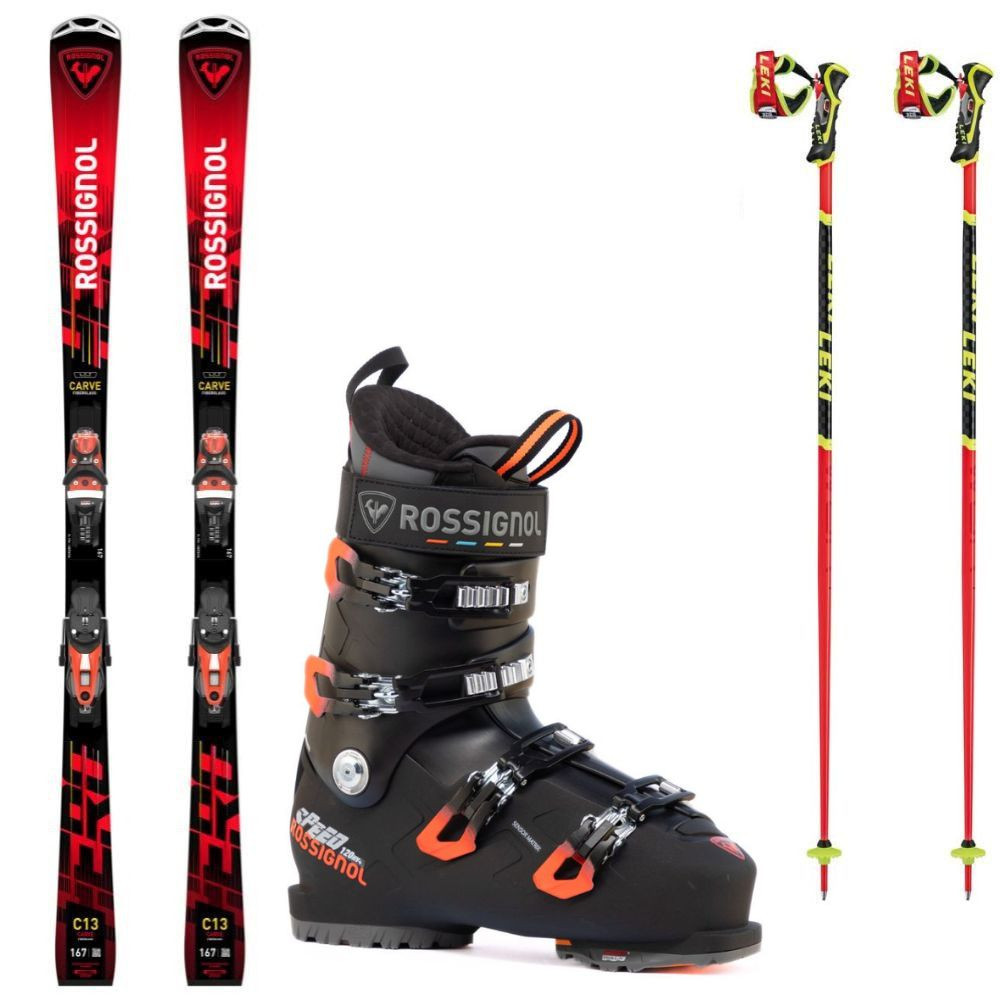 Lyžiarsky set ROSSIGNOL Hero Carve Konect + lyžiarky Rossignol Speed 120 - SETY - Lyže + Lyžiarky - 1