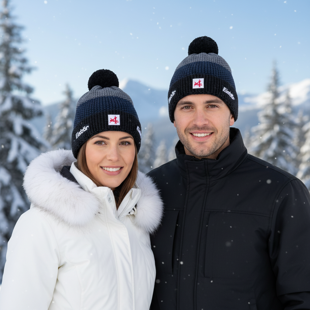 Zimná čiapka EISBÄR Star Pompon MÜ SA Dark Blue - Čiapky - 2