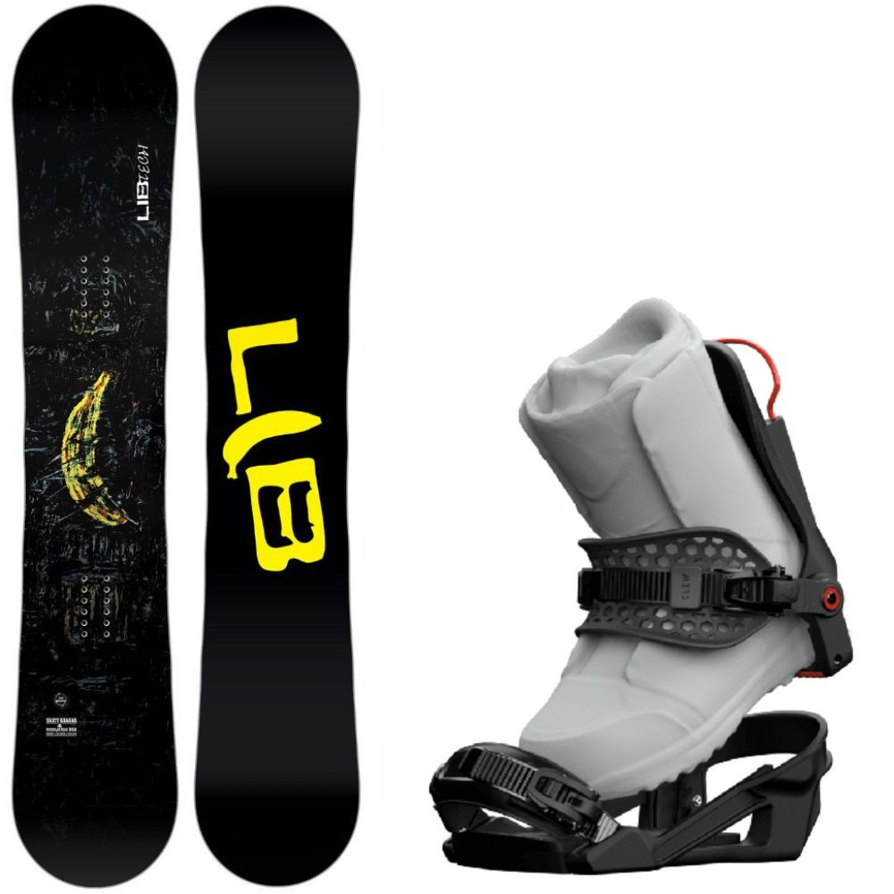 Snowboardový set LIB TECH Skate Banana + Viazanie Clew - Pánske sety - 1